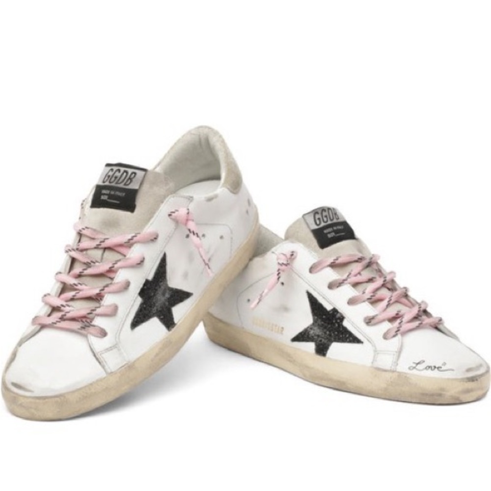 Golden Goose size 38 super star sneakers gently used